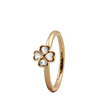 Image of Christina Collect forgyldt samle ring - Foursomme med perlemor